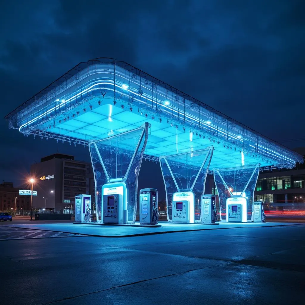 Estación de servicio en Buenos Aires