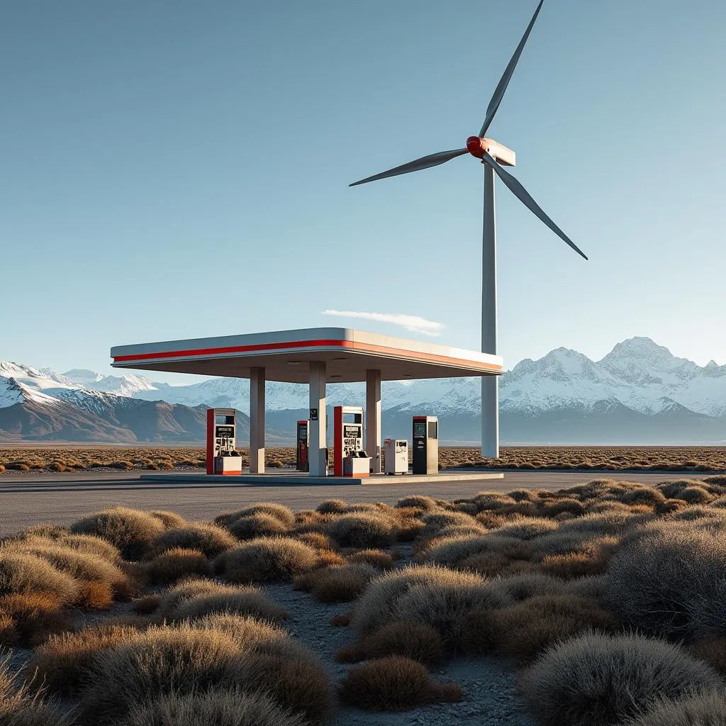 Estación en la Patagonia