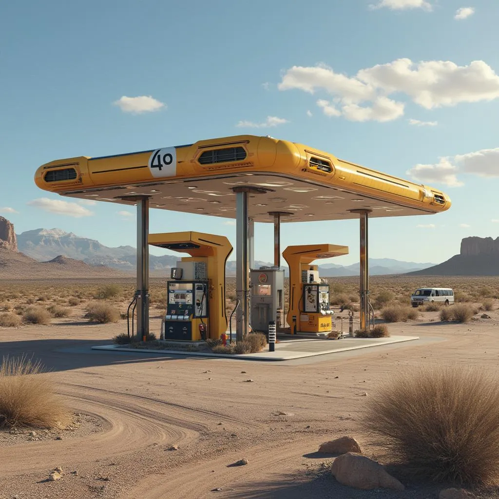 Estación de servicio en Ruta 40