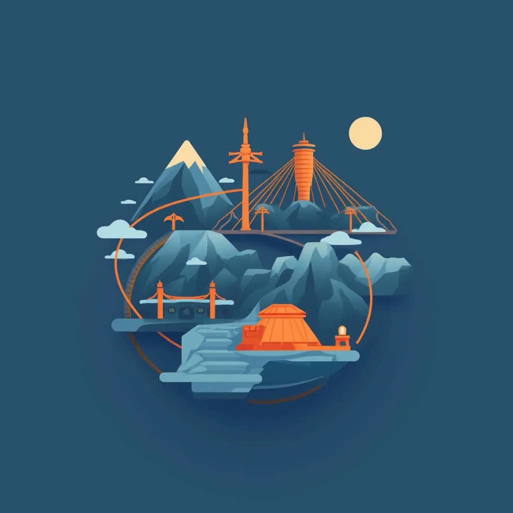 Ícono de turismo